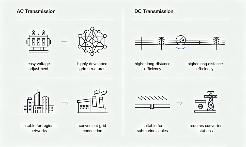 AC vs DC Power Transmission: Key Differences